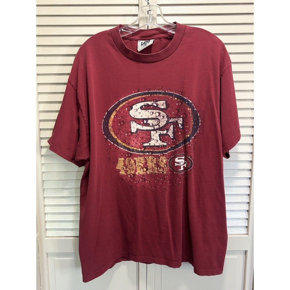 Lee Sport Graphic Logo San Francisco 49ers Short Sleeve Shirt Size XL Football